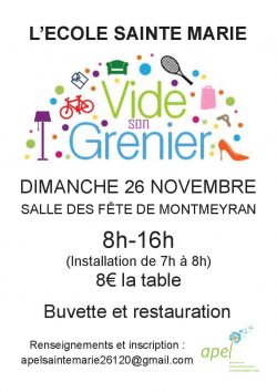 Vide grenier ste marie