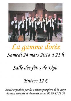 N affiche gamme dorée