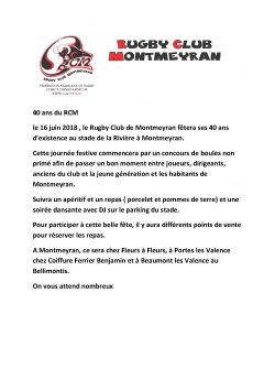 40 ans RCM